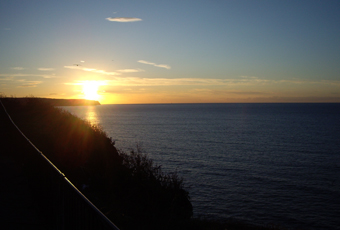 Sunset on the West Cliff.