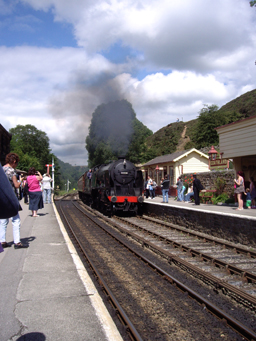 Steam Train at Goathland Station Photo