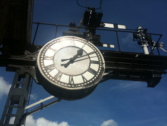 Clock at Grosmont Station Photo