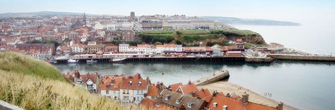 View of Whitby's West Cliff Photo
