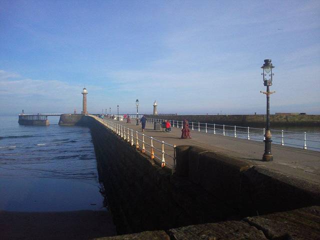 West Pier Whitby UK  photograph