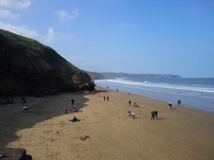 West Cliff Beach, Whitby UK