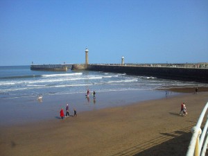 West Cliff Beach, Whitby UK