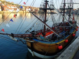 The Replica of Endeavor, Whitby harbour