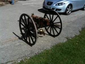 Photo of small cannon at Robin Hood's Bay