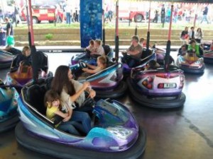 Photo of the dodgems ride on Whitby's West Cliff