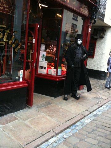 Photo of a tall Goth male on Church Street