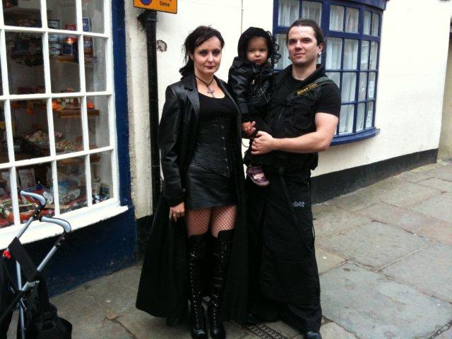Photo of Gothic family on Church Street on WGW