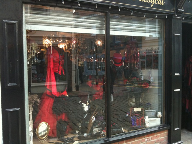 Photo of a shop decorated in the Halloween and Gothic theme