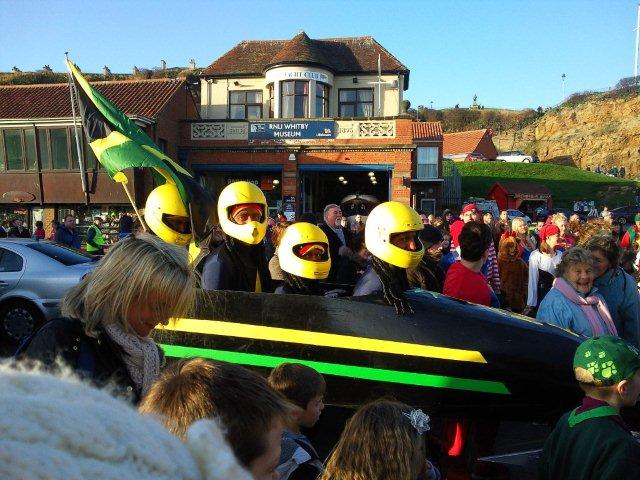 Photo of team entry in Boxing Day dip fancy dress