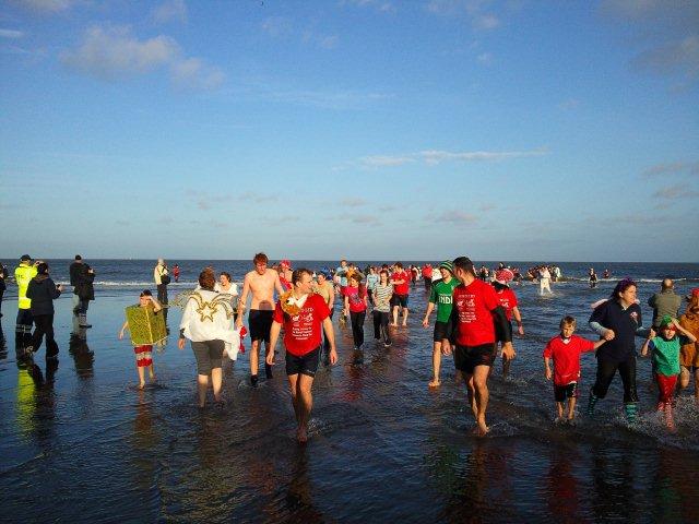 Photo of Boxing Day 'Dippers' in the sea