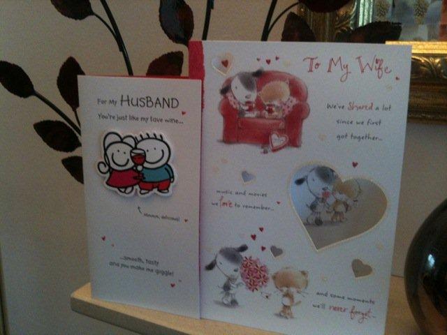 Photo  of two Valentines Cards