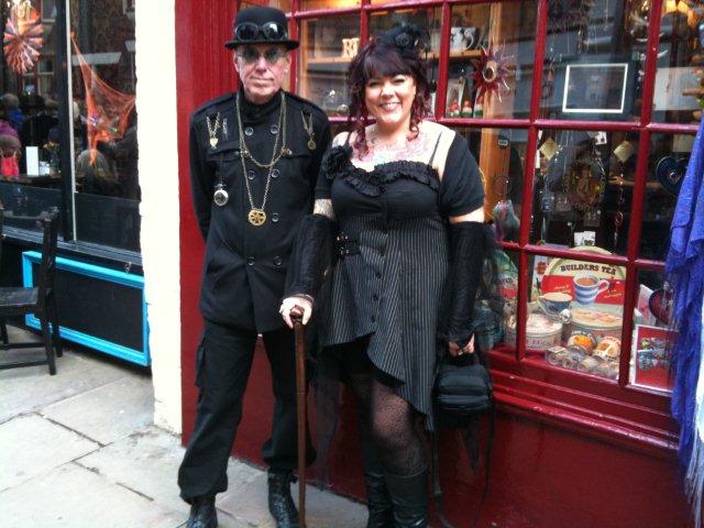 Photo of couple on Gothic Weekend in Whitby