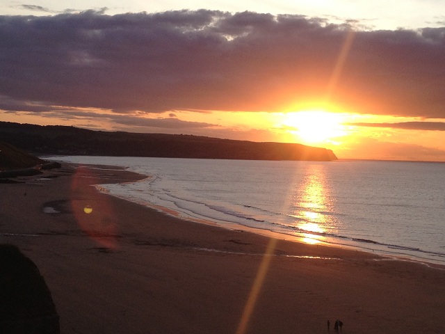 Photo of a Whitby Sunset over Sandsend
