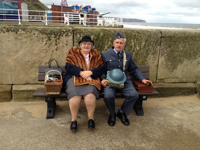 Photo of a couple on Whitby West Pier