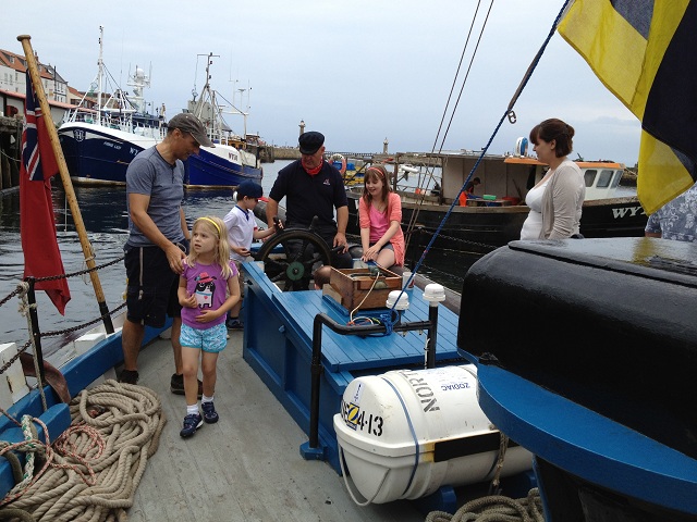 Photo of members of the public on The Reaper sailing vessel
