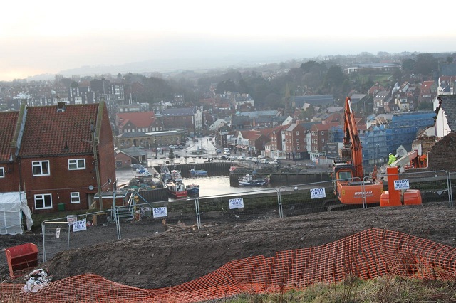 Photo of demolition underway in Aelfleda Terrace