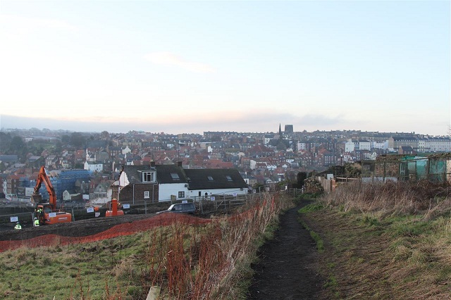 Photo of demolition in Aelfleda Terrace, Whitby