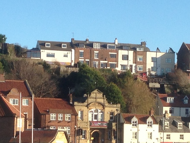 Photo of Aelfleda Terrace which has been affected by the landslide