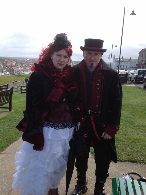 Photo of Gothic couple near to the Whalebones