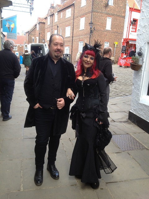 Photo of a Gothic couple on Sandgate
