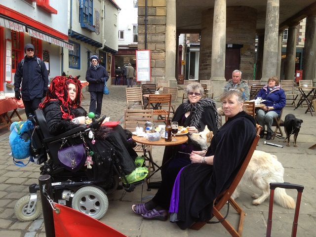 Photo of Goths taking tea