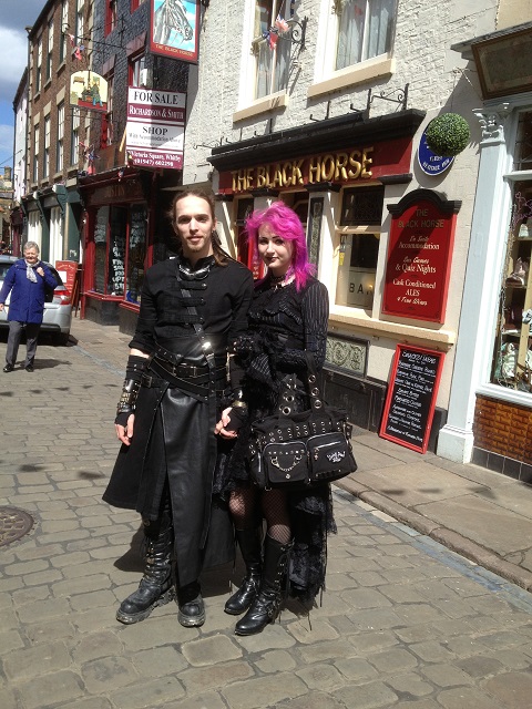 Photo of a Gothic couple on Church Street