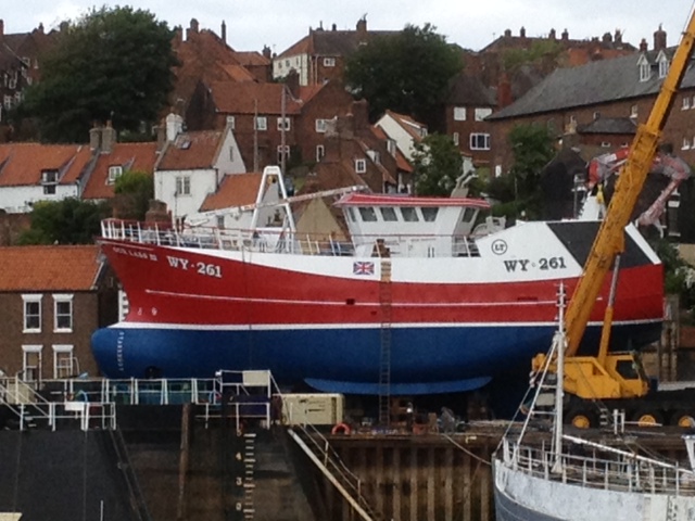 A photo of 'Our Lass III' , the new fishing vessel at Parkol Marine