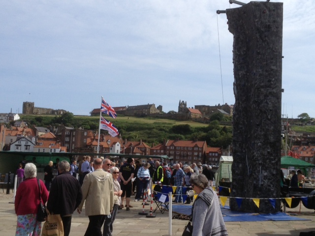 Photo of crowds near to Dock End for Whitby Armed Forces Day