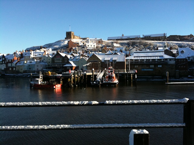 Photo of Whitby Harbour in the winter