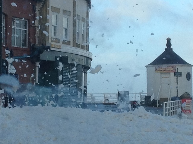 Photo of foam at the Bandstand Whitby