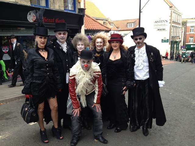 Phot of Gothic revellers in Flowergate
