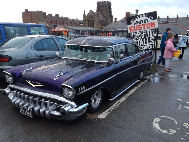 Photo of Gothic car at the Kustom Kar event